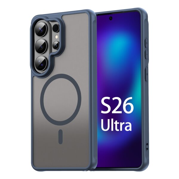 Handyhülle für Samsung Galaxy S26 Ultra Magnet Case Schutzhülle Kratzfest in Blau