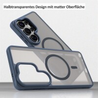 Handyhülle für Samsung Galaxy S26 Ultra Magnet Case Schutzhülle Kratzfest in Blau