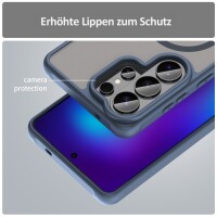 Handyhülle für Samsung Galaxy S26 Ultra Magnet Case Schutzhülle Kratzfest in Blau