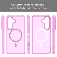 Handyhülle für Samsung Galaxy S26+ Magnet Case Schutzhülle Kratzfest in Pink