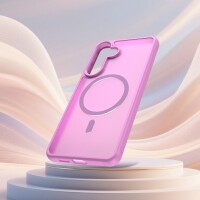 Handyhülle für Samsung Galaxy S26+ Magnet Case Schutzhülle Kratzfest in Pink