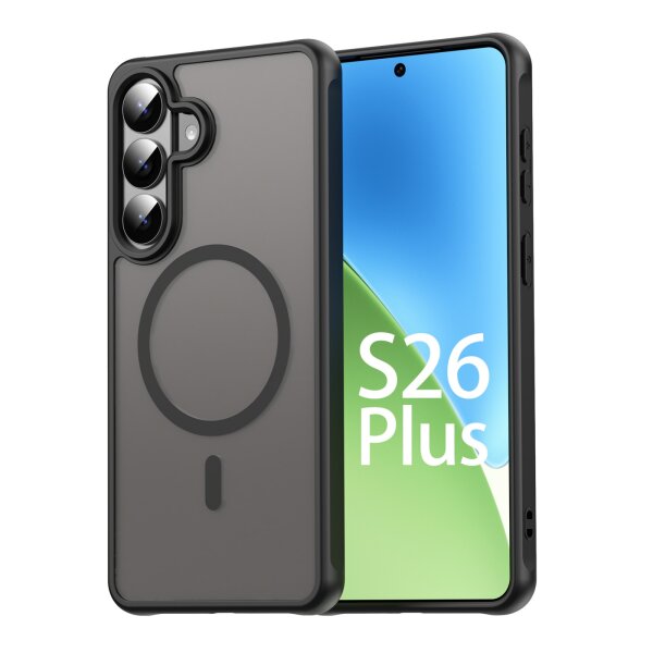 Handyhülle für Samsung Galaxy S26+ Magnet Case Schutzhülle Kratzfest in Schwarz