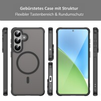Handyhülle für Samsung Galaxy S26+ Magnet Case Schutzhülle Kratzfest in Schwarz