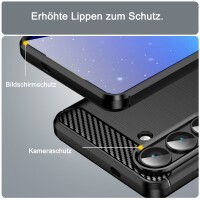 Carbon Hülle für Samsung Galaxy S26 Handyhülle Back Cover Handy Tasche Bumper