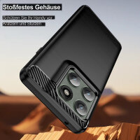 Carbon Hülle für Motorola Edge 60 Pro Schutzhülle in Schwarz