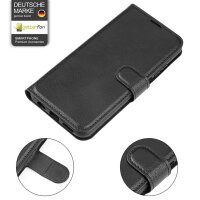 Klapphülle für Motorola Moto G06 / G06 Power, Hülle Handyhülle Flip Cover Case Schutzhülle Etui in Schwarz