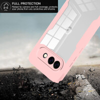 360° Hülle für Google Pixel 10A Rundum vollschutz mit Integriertem Displayschutz Rosa
