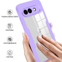 360° Hülle für Google Pixel 10A Rundum vollschutz mit Integriertem Displayschutz Lila