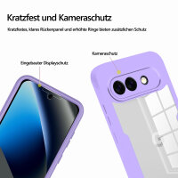 360° Hülle für Google Pixel 10A Rundum vollschutz mit Integriertem Displayschutz Lila