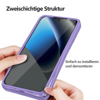 360° Hülle für Google Pixel 10A Rundum vollschutz mit Integriertem Displayschutz Lila