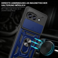 Outdoor Panzer Hülle für Google Pixel 10A Handyhülle mit Kameraschutz Ringhalter Cover Blau