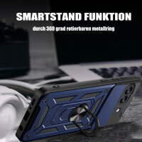 Outdoor Panzer Hülle für Google Pixel 10A Handyhülle mit Kameraschutz Ringhalter Cover Blau