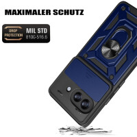 Outdoor Panzer Hülle für Google Pixel 10A Handyhülle mit Kameraschutz Ringhalter Cover Blau