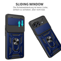 Outdoor Panzer Hülle für Google Pixel 10A Handyhülle mit Kameraschutz Ringhalter Cover Blau