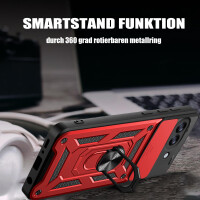 Outdoor Panzer Hülle für Google Pixel 10A Handyhülle mit Kameraschutz Ringhalter Cover Rot