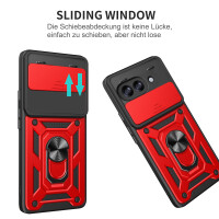 Outdoor Panzer Hülle für Google Pixel 10A Handyhülle mit Kameraschutz Ringhalter Cover Rot