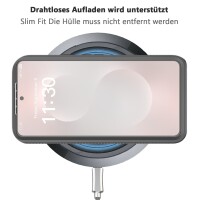 360 Grad Hülle mit eingebautem Displayschutz für Samsung Galaxy S26 Bumper Schwarz