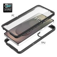 360 Grad Hülle mit eingebautem Displayschutz für Samsung Galaxy S26 Ultra Bumper Schwarz