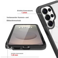 360 Grad Hülle mit eingebautem Displayschutz für Samsung Galaxy S26 Ultra Bumper Schwarz