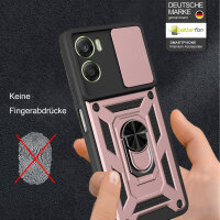 Outdoor Panzer Hülle für Motorola Moto G06 / G06 Power Handyhülle mit Kameraschutz Ringhalter Rosegold