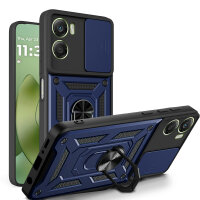 Outdoor Panzer Hülle für Motorola Moto G06 / G06 Power Handyhülle mit Kameraschutz Ringhalter Blau