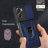 Outdoor Panzer Hülle für Motorola Moto G06 / G06 Power Handyhülle mit Kameraschutz Ringhalter Blau
