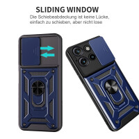 Outdoor Panzer Hülle für Motorola Edge 60 Neo Handyhülle mit Kameraschutz Ringhalter Blau
