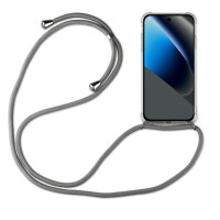 Handykette für Google Pixel 10A Handyhülle mit Band Hülle Kordel in Grau