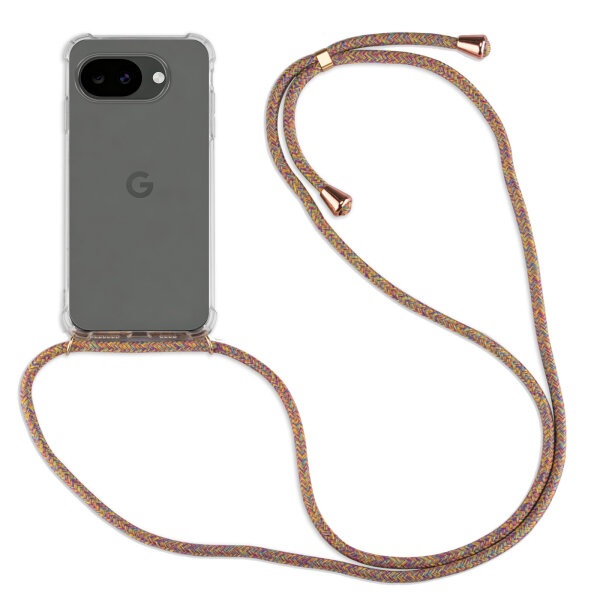 Handykette für Google Pixel 10A Handyhülle mit Band Hülle Kordel in Rainbow