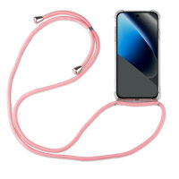 Handykette für Google Pixel 10A Handyhülle mit Band Hülle Kordel in Rosa