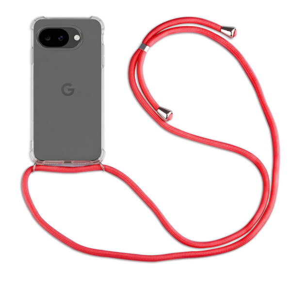 Handykette für Google Pixel 10A Handyhülle mit Band Hülle Kordel in Rot