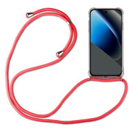 Handykette für Google Pixel 10A Handyhülle mit Band Hülle Kordel in Rot