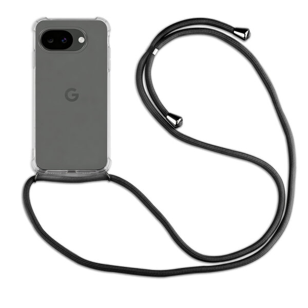 Handykette für Google Pixel 10A Handyhülle mit Band Hülle Kordel in Schwarz
