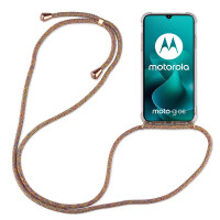 Handykette für Motorola Moto G06 / G06 Power Hülle mit Band Case Kordel in Rainbow