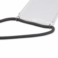 Handykette für Motorola Moto G06 / G06 Power Hülle mit Band Case Kordel in Grau