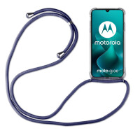 Handykette für Motorola Moto G06 / G06 Power Hülle mit Band Case Kordel in Blau