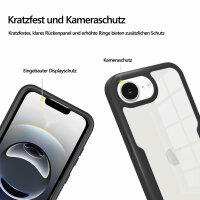 360° Grad Hülle für Apple iPhone 17E vollschutz Integriertem Displayschutz Schwarz