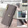 Handykette iPhone 17E Hülle mit Band Handyhülle Kartenfächer PU Leder Umhängetasche Grau