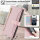 Handykette iPhone 17E Hülle mit Band Handyhülle Kartenfächer PU Leder Umhängetasche Rosa