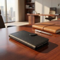 Hülle für Samsung Galaxy S26 5G  RFID Wallet Case Kartenfächern & Standfunktion in PU Leder Schwarz