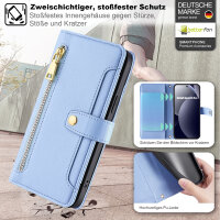 Handykette PU Leder für Xiaomi Redmi Note 15 Pro 4G Hellblau