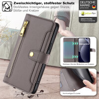 Handykette PU Leder für Xiaomi Redmi Note 15 Pro+ Grau