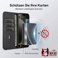 Hülle für Samsung Galaxy S26 Ultra RFID Wallet Case Kartenfächern & Standfunktion in PU Leder Schwarz