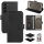 Hülle für Samsung Galaxy S26 Ultra RFID Wallet Case Kartenfächern & Standfunktion in PU Leder Schwarz