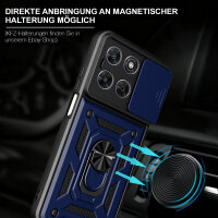 Outdoor Panzer Hülle für Motorola Moto G67 Blau