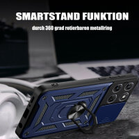 Outdoor Panzer Hülle für Motorola Moto G67 Blau
