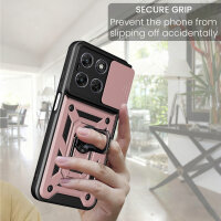 Outdoor Panzer Hülle für Motorola Moto G67 Rosegold