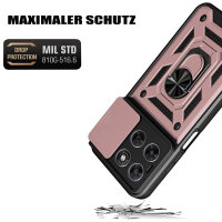 Outdoor Panzer Hülle für Motorola Moto G67 Rosegold
