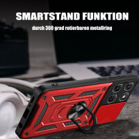 Outdoor Panzer Hülle für Motorola Moto G67 Rot