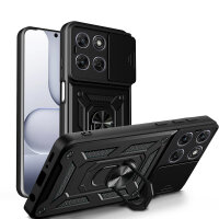 Outdoor Panzer Hülle für Motorola Moto G67 Schwarz